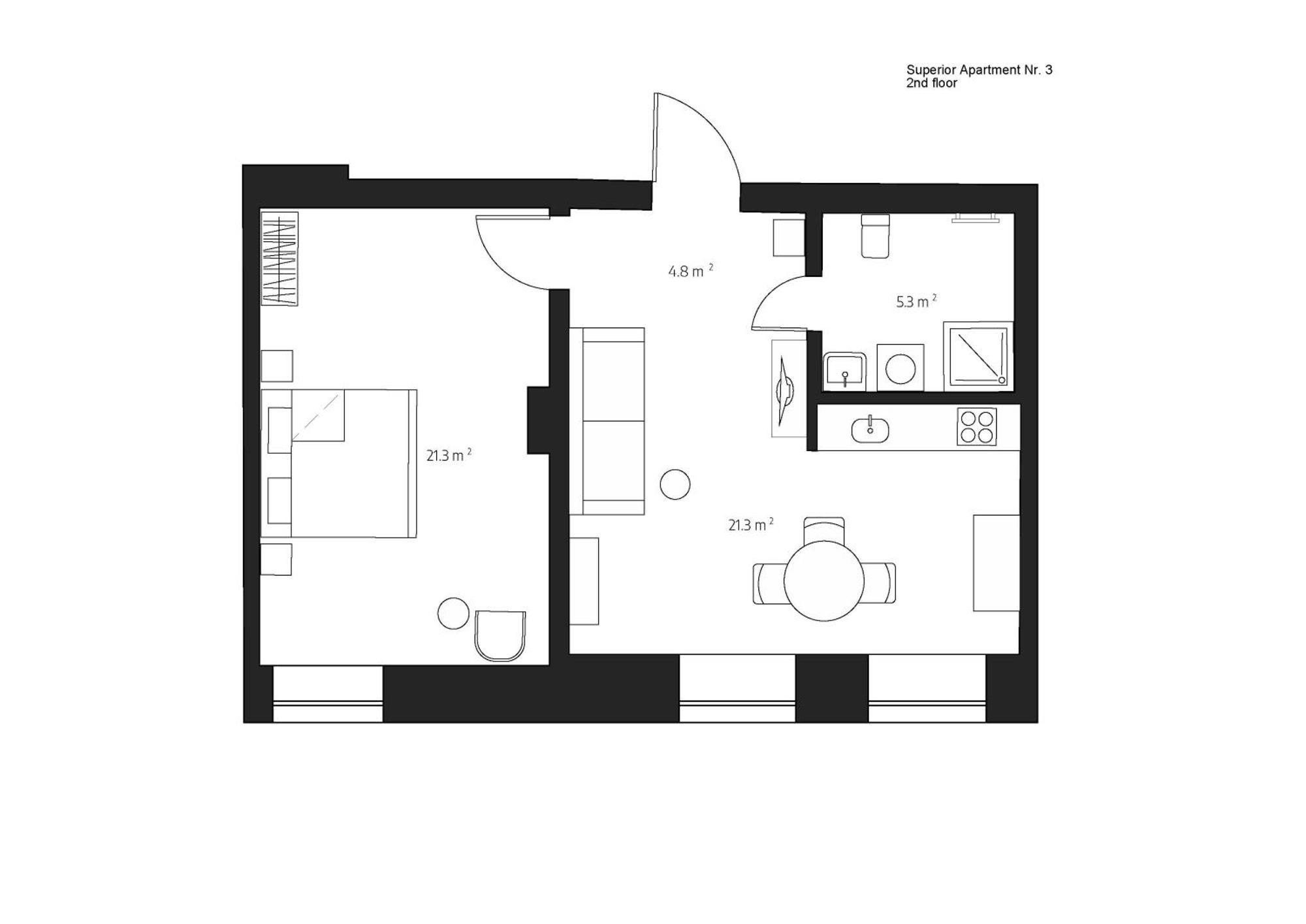 Centra Nams - Center Apartments Cēsis Pokoj fotografie