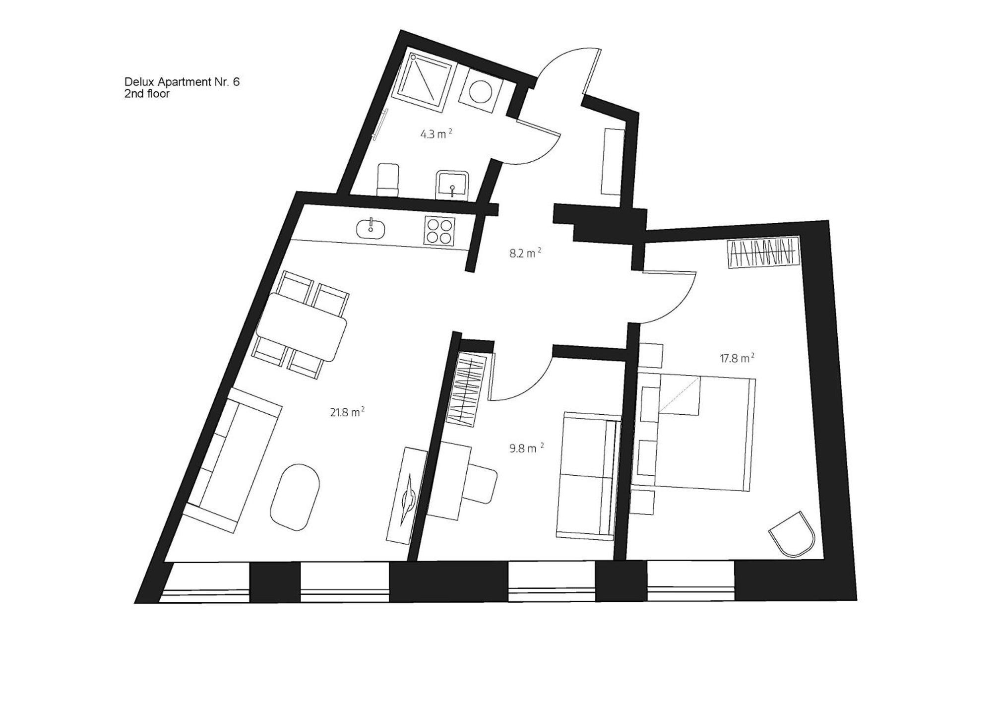 Centra Nams - Center Apartments Cēsis Pokoj fotografie